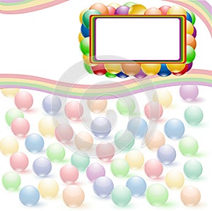 Ball rainbow background