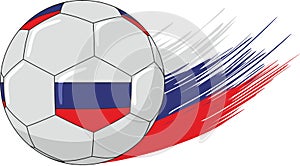 Ball and russia flag colors
