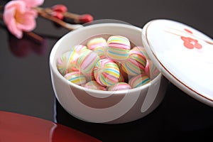 Ball-shaped Candy, Japanese Kyoto sweets