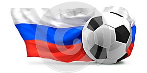 Ball soccer football russian Russia 3d