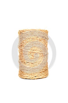 Ball of string, on white background