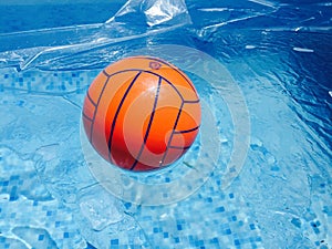 Ball in swimming pool