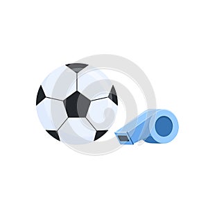 Ball and whistle vector design