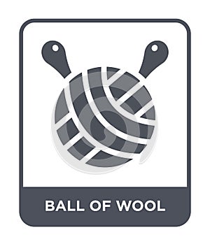 ball of wool icon in trendy design style. ball of wool icon isolated on white background. ball of wool vector icon simple and