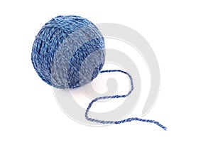 Ball of wool threads