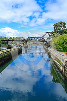 Ballard Locks and Steel Bridge