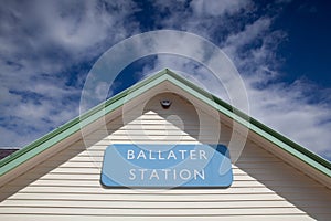 Ballater railway station in the village of Ballater