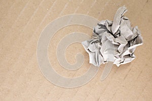 balled up recycled paper photo