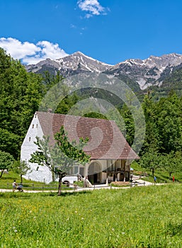 Ballenberg, Switzerland - June 2, 2019: Swiss Open Air Museum in Brienz, Switzerland