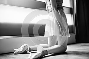 Ballerina Ballet Dance Practice Innocent Concept