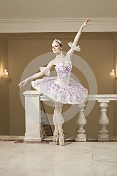 Ballerina in ballet pose