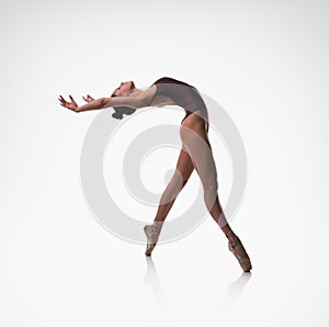 Ballerina. Bend back