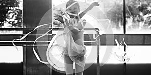 Ballerina Dancing Ballet School Concept