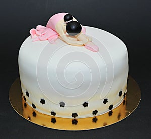 Ballerina fondant cake