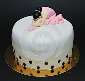 Ballerina fondant cake