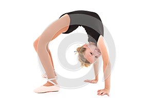 Ballerina Girl Back Bend with Clipping Path