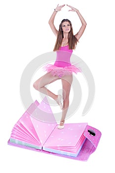 Ballerina making a pirouette