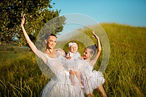 Ballerina mother and daughters