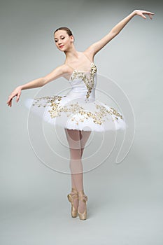 Ballerina in the studio
