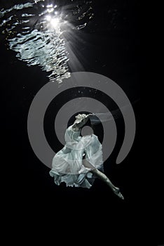 ballerina underwater