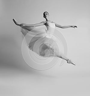 Ballerina in white dress