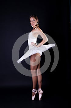 Ballerina in white tutu