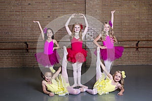 Ballerinas at a dance studio