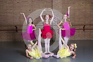 Ballerinas at a dance studio photo