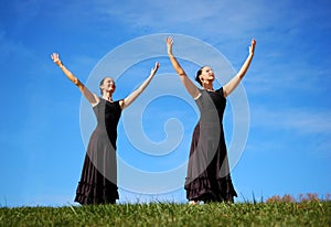 Ballerinas Performing