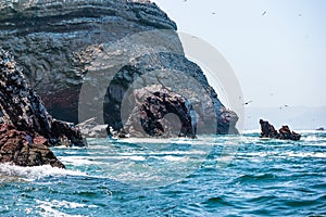The Ballestas Islands - group of small islands near the town of Paracas in Peru