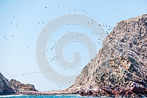 The Ballestas Islands - group of small islands near the town of Paracas in Peru