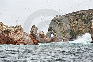 Ballestas islands in Peru