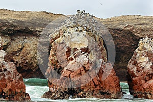 Ballestas islands in Peru