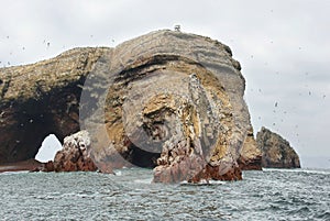 Ballestas islands in Peru