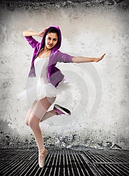 Ballet dancer, ballet concept of classic and modern