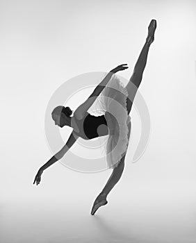 A ballet dancer in a ballet tutu