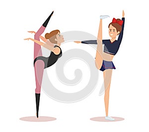 Ballet dancer and cheerleader design