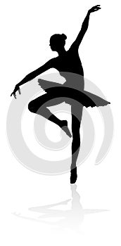 Ballet Dancer Dancing Silhouette