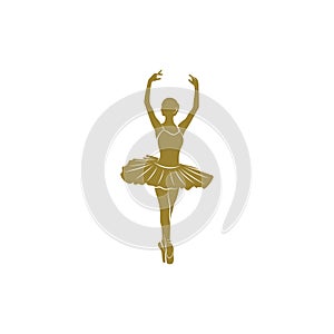 Ballet dancer design vector illustration, Creative Ballet dancer logo design concepts template, icon symbol