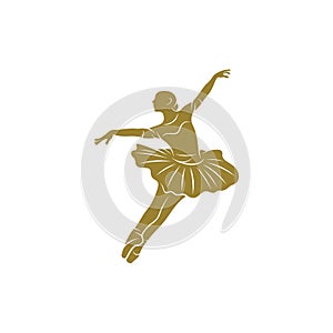 Ballet dancer design vector illustration, Creative Ballet dancer logo design concepts template, icon symbol