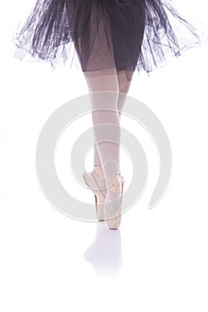 Ballet dancer details of feet