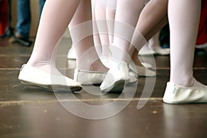Ballet dancer feet