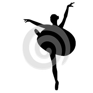 Ballet dancer silhouette by crafteroks