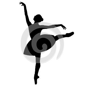 Ballet dancer silhouette by crafteroks