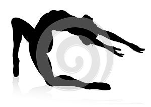 Ballet Dancer Silhouette Set photo