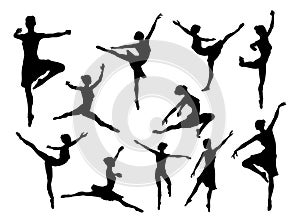 Ballet Dancer Silhouettes