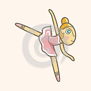 Ballet dancer theme elements vector,eps