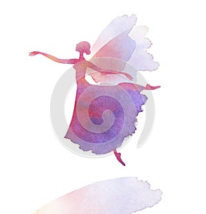 Ballet dancer watercolor
