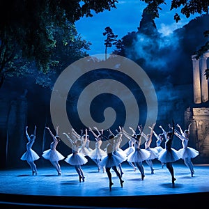 girles dance in stages