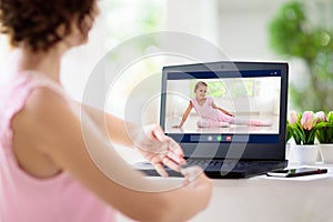 Ballet lesson online. Remote learning for kids